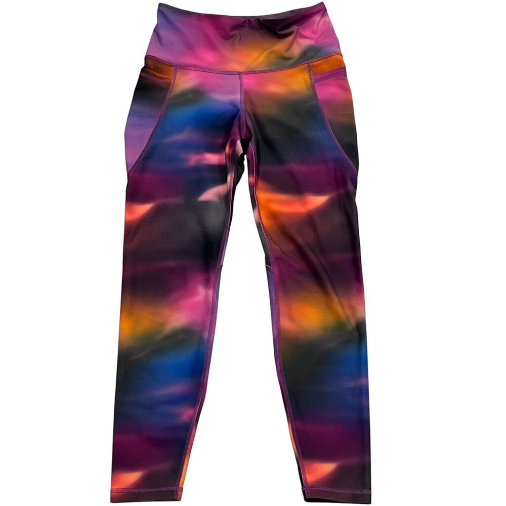 Old Navy Active PowerSoft Leggings Medium High-Rise Go-Dry Multi-Color  Pockets